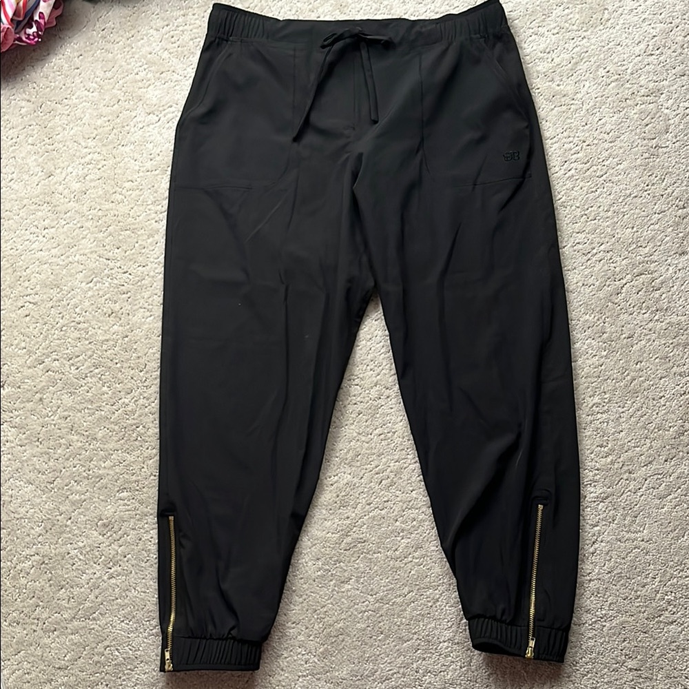 Albion Fit Black Joggers Zipper Ankle XS Petite